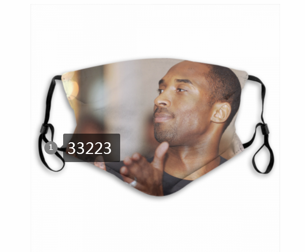 2021 NBA Los Angeles Lakers #24 kobe bryant 33223 Dust mask with filter->nba dust mask->Sports Accessory